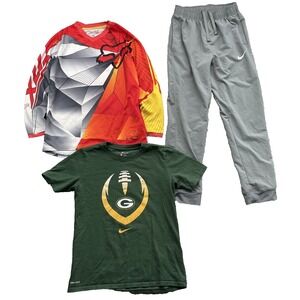 Nike Fox T-Shirt Lot of 3 Youth Boys 12-14 Mix Size/Brand Jogger Sports NFL Race